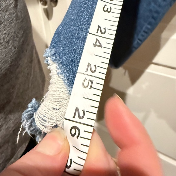 Torrid Blue Distressed Jeans - Picture 4 of 4